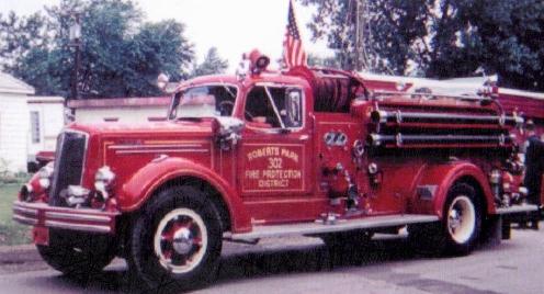 Engine 302. This was the first fire truck purchased &quot;new&quot; by the district. It is a 1949 Mack. It remained in service until 1989.